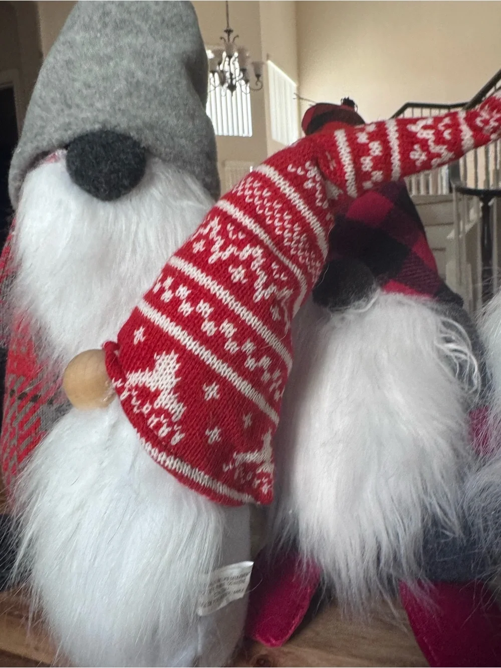 Pottery barn Holiday Gnome family 4. Plush Décor - weighted.
